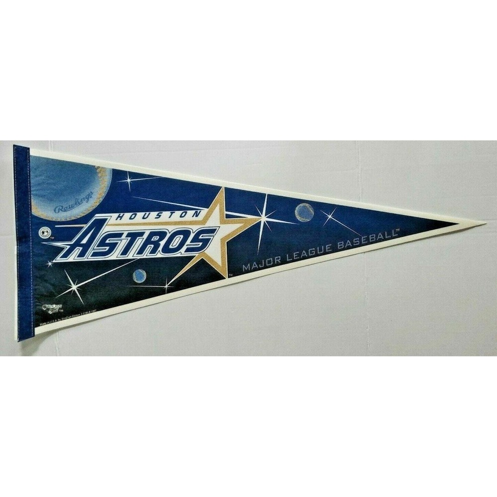 Rare Vintage 1997 MLB Pennant Houston Astros WinCraft Sports 12" x 30" NOS